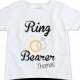 Custom Gift T-Shirt Ring Bearer shirt, Personalized ring bearer rehearsal t shirt, personalize with any Name and colors (EX 366)