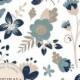 SPRING SALE Premium Navy Blue Floral Clipart & Flower Vectors - Navy Flowers, Vintage Flowers, Flower Clip Art, Vector Flowers