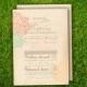 Wedding Rehearsal Dinner Invitation Card - Vintage Pastel Floral Customizable DIY Double Sided Printable
