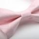 Pink Crosshatch Bow Tie -Baby Toddler Child Boys - wedding