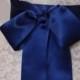 Blue Ribbon Sash, Wedding Sash, Bridal Sash, Satin Sash sashes belt - SWISS SATIN 2.75 inch width