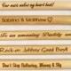 1 Pair Personalized Custom Engraved 16 Inch Wood Drumsticks 5A