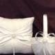 lace flower girl basket and pillow white or ivory custom made