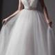 2015 New Gorgeous Tulle V-neck Neckline Natural Waistline Ball Gown Wedding Dress With Rhinestones Online with $124.61/Piece on Hjklp88's Store 