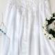 Lace Chiffon Mini Dress - White