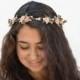 Peach Flower Crown - Bridal Headpiece, Bridal Flower Crown, Flower Girl Hair Wreath, Floral Crown, Wedding Accessories, Wedding Hair, Bridal