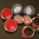 Vintage Pink and Red Earrings - Mid Century n Clip On Earrings  - Destash 4  Pairs