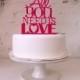 Wedding Cake Topper - 'All You Need Is Love' Miss Cake Original Design