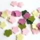 Felt Flowers, Set of 30, Floral Bouquet Story, Pastel Flowers, Die Cut Shapes, Applique, Confetti, Party Supply,  DIY Wedding