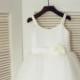 White Sequin Tulle Cupcake Flower Girl Dress Children Toddler Party Dress for Wedding Junior Bridesmaid Dress