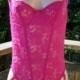 Onesie Bodysuit Lingerie Fuchsia Pink size 36