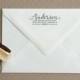 Custom Address Stamp - Personalized Calligraphy Stamp - LetteredLifeShop Return Address Stamp