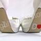 I Do Shoe Stickers - RED HEART I Do Wedding Shoe Stickers - Rhinestone I Do Shoe Decals for your Bridal Shoes