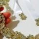 Gold Bridal Headband, Floral Headpiece, Rhinestone Crystal Tiara, Wedding Halo, Hair Jewelry, Silver Crown, ROXANNA