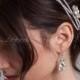 Bohemian Style Swarovski Rhinestone Hair Wrap, Bridal Headband, Wedding Head Wrap - Janessa
