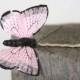 Pink Butterfly Bridal Hair Clip, Wedding Hair Accessory Comb Hairpiece Pin, 3 Pale Pink