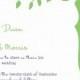 Love Bird Wedding Invitations -  Purple and Green Tree Wedding Invitation - Love birds in a tree - RUSH Custom Listing for yingyduan