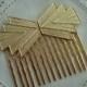 Vintage Art Deco Textured Gold Hair Comb Geometric Tribal Native Inspired 1920's Southwest