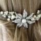 Bridal Comb- Wedding hair comb, Crystal flower comb, Daisy , Hair brooch, Swarovski Comb, Hair Accessory