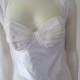 1990s Unworn White Silk Chiffon Nightgown, Size M
