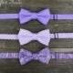 Purple Boys Bow Ties, Lavender, Orchid, Lilac, Toddler to Teen Bow Ties, Wedding Ring Bearer, Baptism, Page Boy