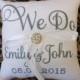 Ring Bearer Pillow, Embroidered ring bearer pillow, wedding pillow, bridal pillow, ring pillow, custom ring pillow, personalized pillow