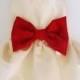 Fancy Dog Dress Valentine Wedding Bride Dog Dress Match the bow to your colors Bridal Accessory Doginthewedding dressthedog