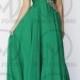 Elegant one shoulder green formal dresses,cheap green dress australia