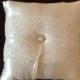 custom made ivory lace personlised ring bearer pillow