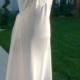 white beaded long nightgown size large