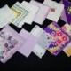 Vintage Hankies Purple Pretty Bouquet of Twelve