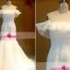 RW655 Off Shoulder Wedding Dress Mermaid Bridal Dress Satin Wedding Gown with Lace Up Back
