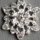 5 Round Circle Diamante Crystal Rhinestone Button Hair Flower Clip Wedding Invitation Scrapbooking Bouquet Jewelry BT028