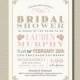 Printable Bridal Shower Invitation - Gold and Blush Vintage Rose (BR156)