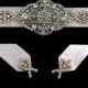 Gatsby Wedding Sash, Statement Bridal Belt, Art Deco Victorian Dress Jewelry, COUNTESS