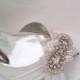 bridal shoe clips, wedding shoe clips, rhinestone and pearl bridal shoe clips - ORLIE