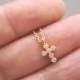 Tiny gold minimalist cross necklace..simple everyday, bridal jewelry,  religious jewelry, wedding, bridesmaid gift