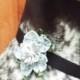 Silver Gray Flower Dog Collar Accessory for Cats and Dogs - Great Wedding Accessory for your pet!