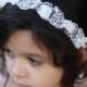 Flower Girl Headband Wedding Bridal Headband Child Headband Baby Girl Christening