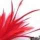 Goose Biot & Hackle Feather Hat Mount Trim for Fascinators, Wedding Bouquets and Hat Making Red