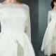 Vintage 60s Wedding Gown XXS Long Full Off White Tiered Lace Tulle Taffeta Dress Beads Free US Shipping