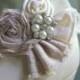 Wedding or Dress- Dusty Blush, rolled rosette shoe clips