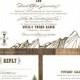 SAMPLE - Mountain Ranch Wedding Invitation