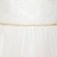 Gold Thin Crystal Bridal Sash 