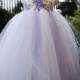 Lilac Flower Girl Dress Party dresses tutu dress baby dress toddler birthday dress wedding dress 1T 2T 3T 4T 5T 6T