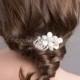 Crystal and Pearl Hair Comb, Wedding Hair Comb, Bridal Headpiece, Wedding Hair Accessory - Kloe
