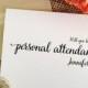 Personalized Will you be my personal attendant wedding invitation card (Lovely)
