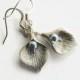 Calla Lily Earrings, PERSONALIZED Bridesmaid Dangle Earrings, Floral Wedding Earrings, Flower Petal, Sterling Silver, Pearl Earrings