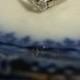 Estate Antique 20k White Gold .10ct Diamond Ring Antique Filigree Engagement Wedding Promise Sweetheart 1900's