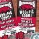 Arkansas Razorbacks Birthday Party or Baby Wedding Shower Football Invitations Woo Pig Sooie